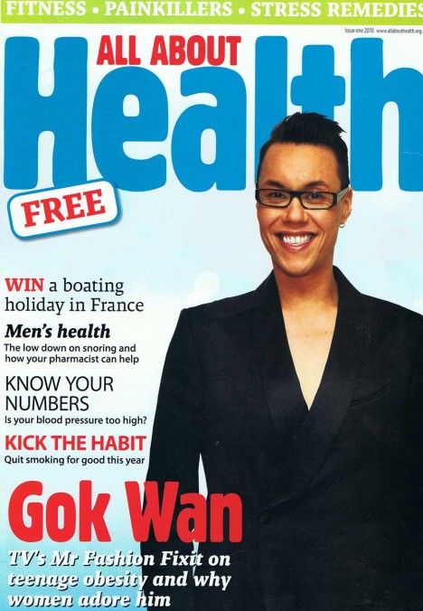 Gok Wan on All About Health magazine cover