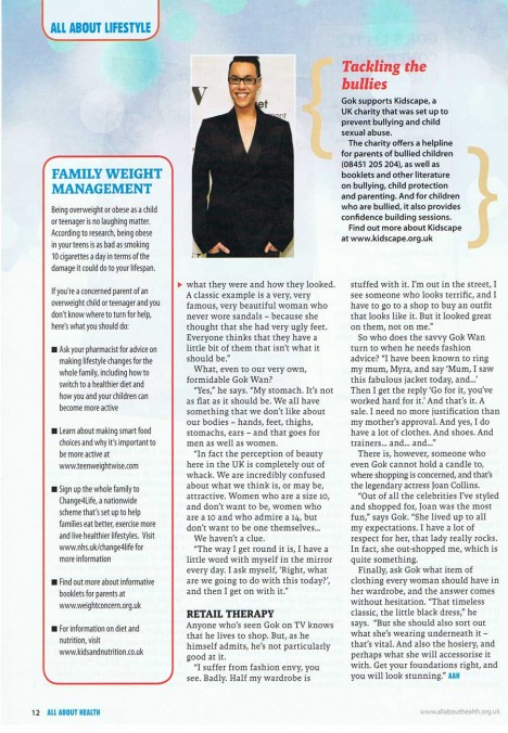 Gok Wan interview in All About Health - page 3