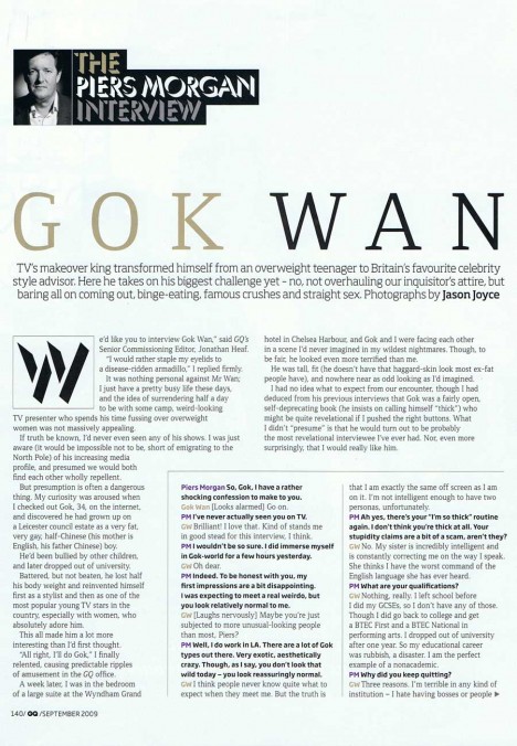 Gok Wan interview with GQ - page 1