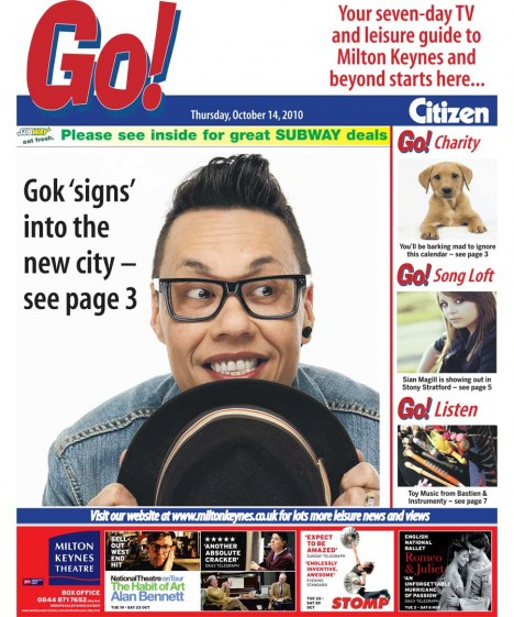 Gok Wan in MK Go! magazine