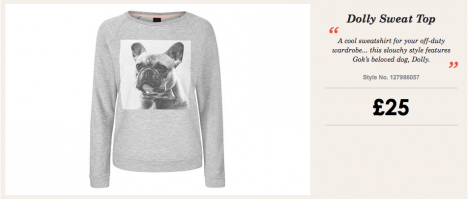 Dolly Sweatshirt, Gok for Tu range