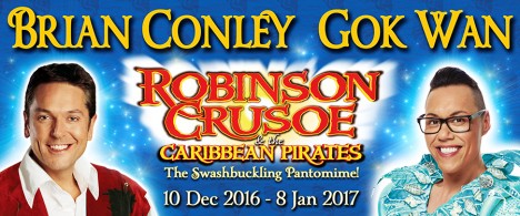 Robinson Crusoe panto at Southend Cliffs Pavilion, Christmans 2016